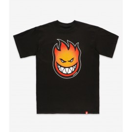 SPITFIRE TEE SHIRT SS BIGHEAD FADE FILL BLACK