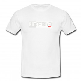 Built to be Destroyed T-shirt, white