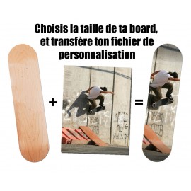 Skate personnalisé avec votre image, logo, texte ...