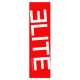 Elite Skateboards Co big logo fond rouge