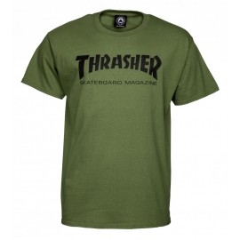 THRASHER  Skateboard Magazine T-shirt, army green
